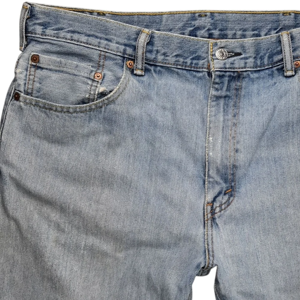 Levi's 517 100% Cotton Stonewash Distressed Boot Cut Jeans SZ 38x32